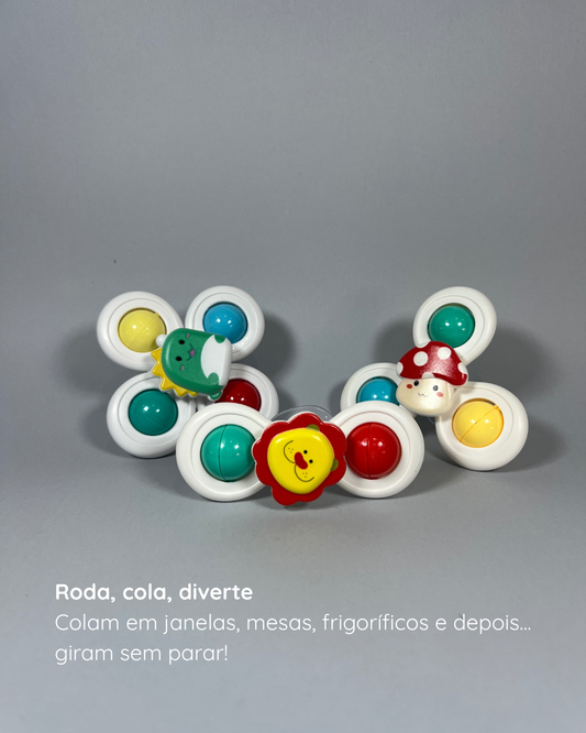 Brinquedo Giratório com Ventosa