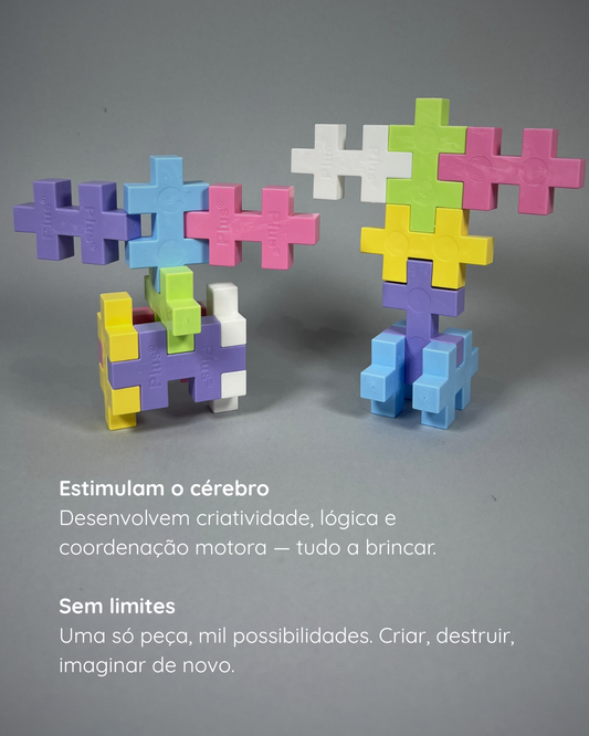 BLOCOS CONSTRUÇÃO PLUS PLUS BIG 1+