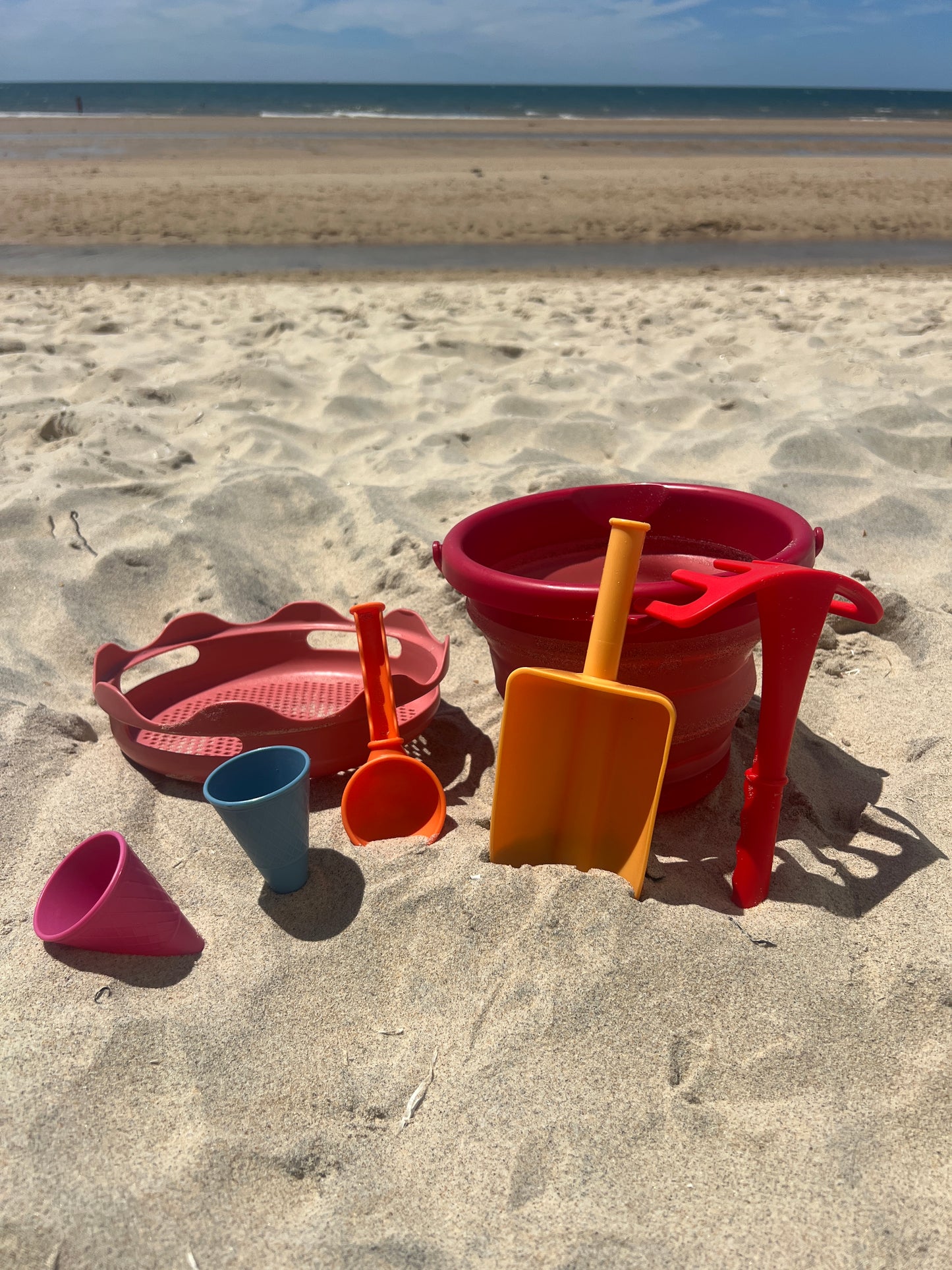 KIT BRINQUEDOS PRAIA COMPACTO 7 em 1