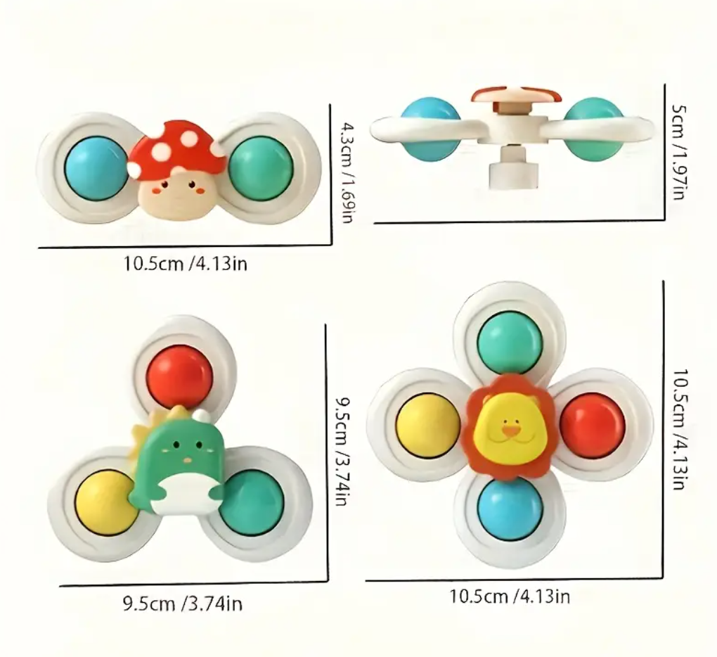 Brinquedo Giratório com Ventosa