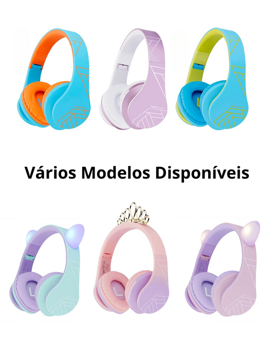 AUSCULTADORES BLUETOOTH PARA CRIANÇAS